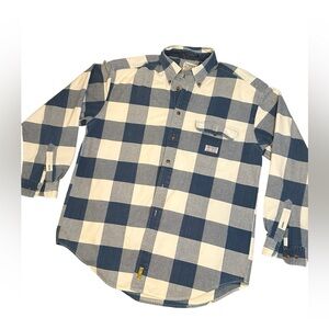 Vintage Tommy Hilfiger Rugged Denim Service Issue stripped shirt L vintage